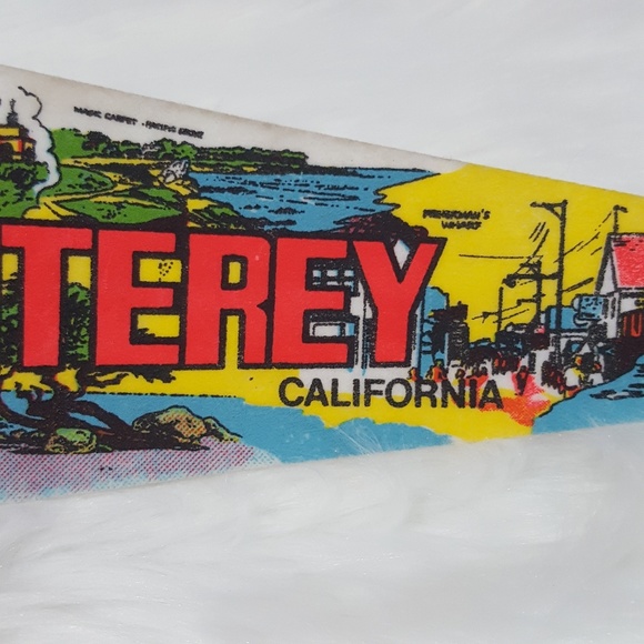 Vtg Travel Souvenir Pennant Monterey California - Picture 3 of 7